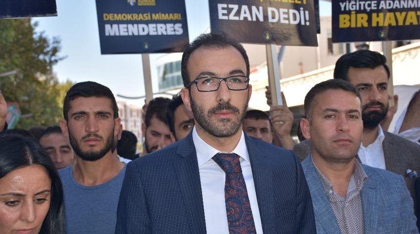 Şırnak&rsquo;ta Adnan Menderes&rsquo;in idamına tepki