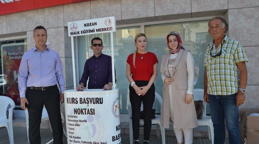 Kursları tanıtıp kayıt yaptılar