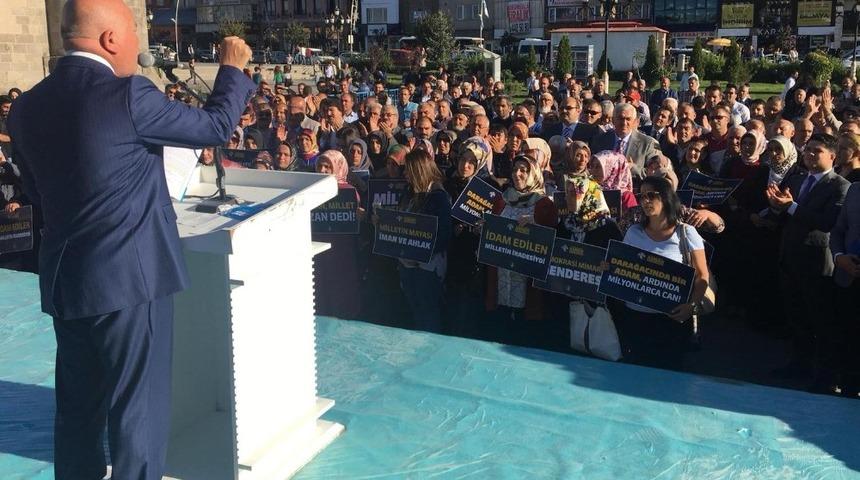 Adnan Menderes idamının yıld&ouml;n&uuml;m&uuml;nde Erzurum&rsquo;da anıldı