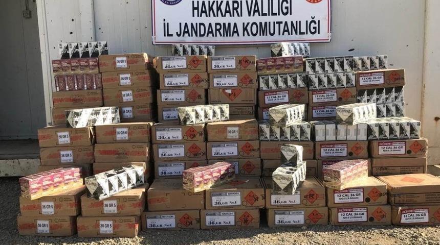 Hakkari&rsquo;de 42 bin 525 adet av fişeği ele ge&ccedil;irildi