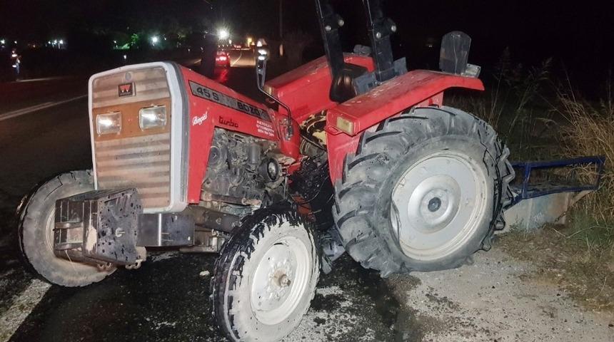 Kaza yapan bayan sürücü, traktörünün plakasını dahi doğru söyleyemedi