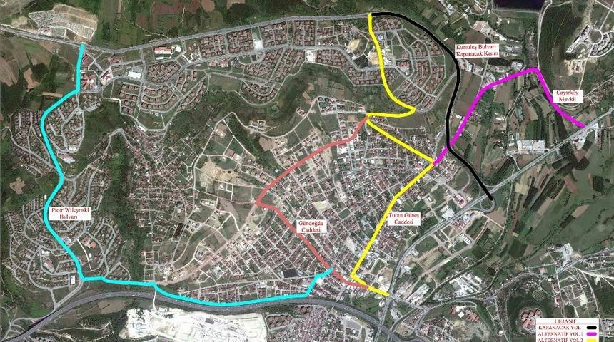 Umuttepe yolunda g&uuml;zergah değişikliği uyarısı