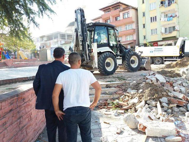 Başkan Duymuş, çalışmaları yerinde inceledi