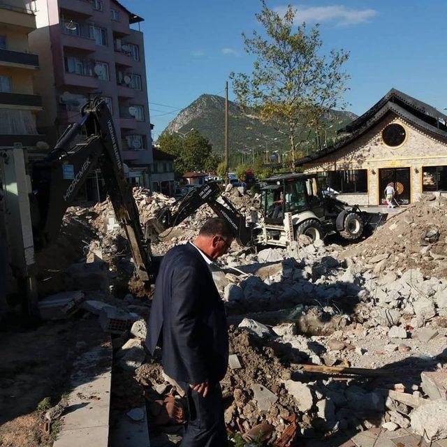 Başkan Duymuş, çalışmaları yerinde inceledi