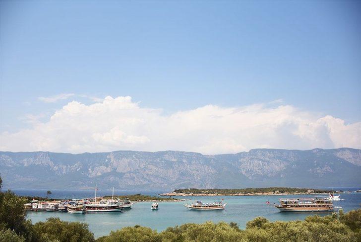 Kleopatra Adası'na turistlerden yoğun ilgi G2