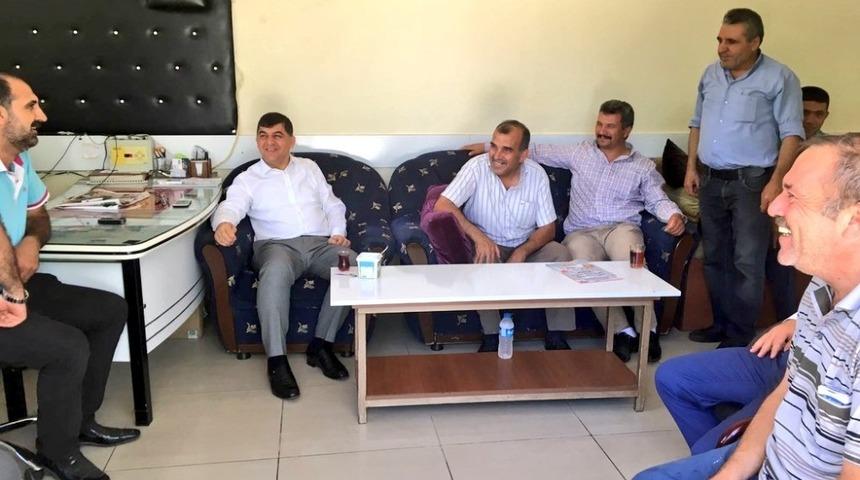 Başkan fadıloğlu, taksi durağı esnafını ziyaret etti