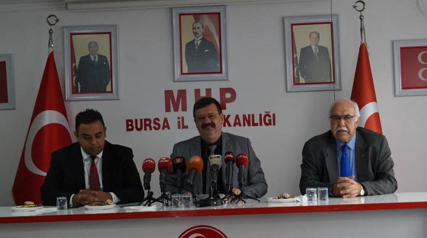 MHP Bursa İl Başkanı Coşkun: "D&ouml;viz saldırısıyla bizi teslim alacağını zannedenler bozgun yaşayacaklar"