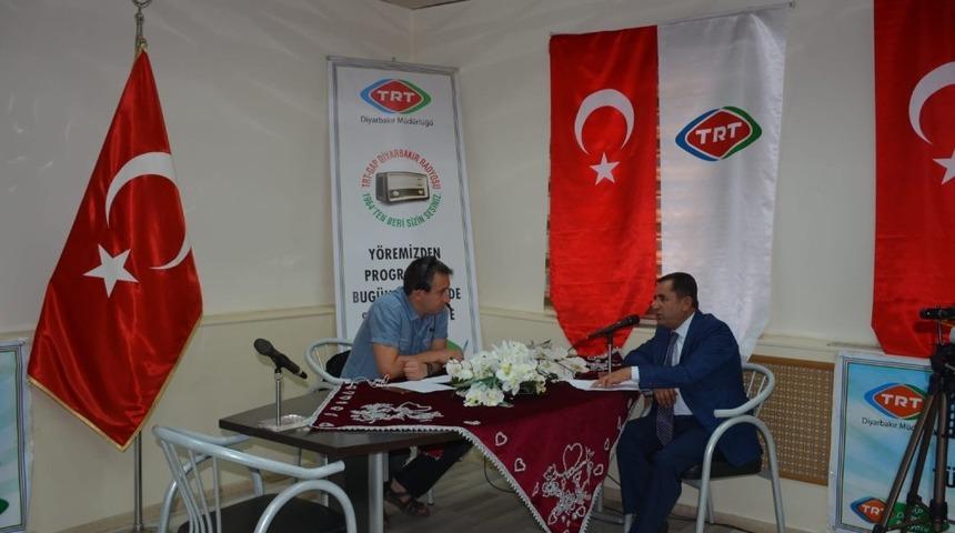 Başkan Şimşek TRT GAP Radyosunun konuğu oldu
