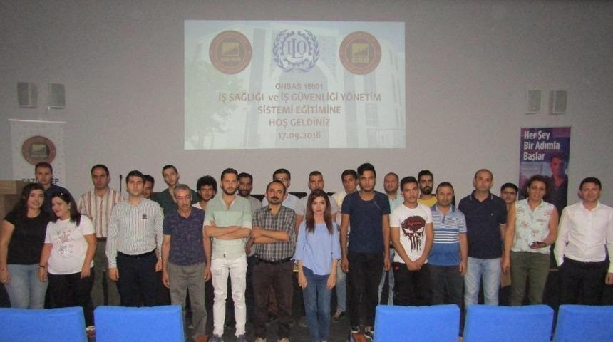 GSO-MEM&rsquo;de OHSAS 18001 İş Sağlığı ve G&uuml;venliği y&ouml;netim sistemi eğitimi yapıldı