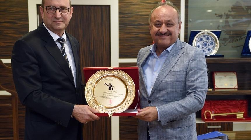 Esnaf Odaları Başkanları&rsquo;ndan Başkan Babaş&rsquo;a Ahilik Haftası ziyareti