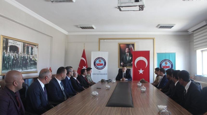 Saray Kaymakamı Aydın g&ouml;reve başladı