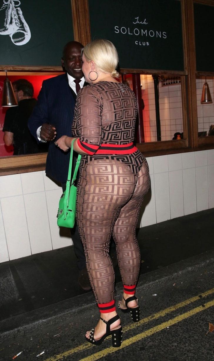 Transparan şov! Ne kilolarını, ne de selülitlerini umursadı! G2