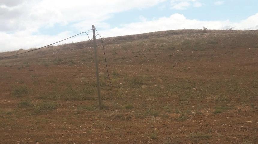 Sungurlu&rsquo;da telefon kablolarını &ccedil;aldılar