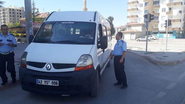 Ereğli’de okul servis araçları denetlendi