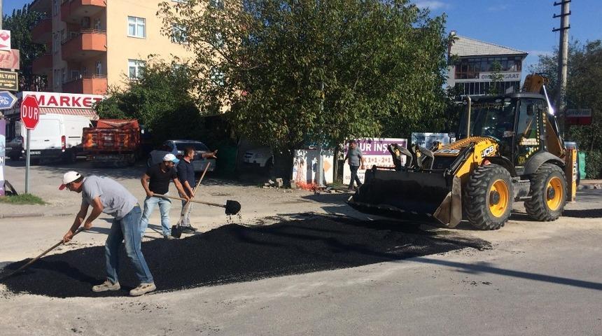 Eski hastane caddesi bakımdan ge&ccedil;ti