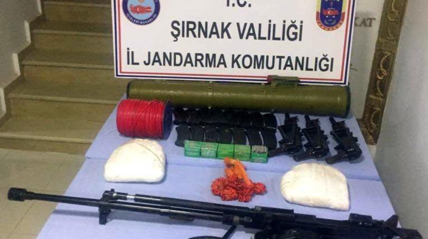 Silopi kırsalında patlayıcı ve m&uuml;himmat ele ge&ccedil;irildi