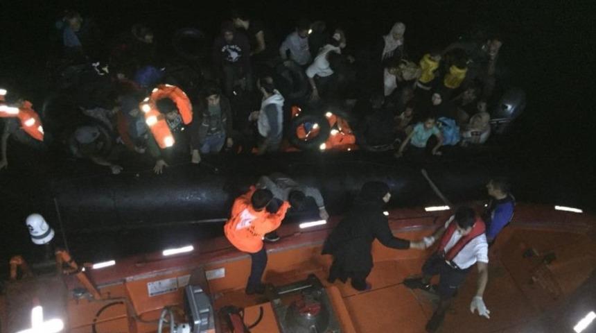 G&uuml;zel&ccedil;amlı&rsquo;da 22&rsquo;si &ccedil;ocuk 46 ka&ccedil;ak g&ouml;&ccedil;men yakalandı