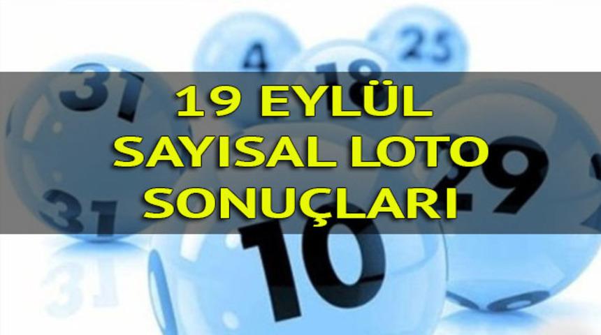 19 Eyl&uuml;l 2018 Sayısal Loto &ccedil;ekilişi sonu&ccedil;ları