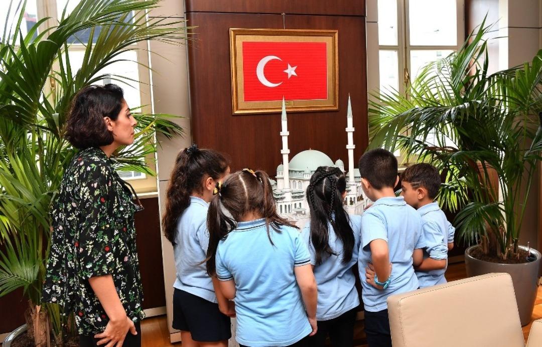 Minik &ouml;ğrencilerden Başkan Demircan&rsquo;a ziyaret