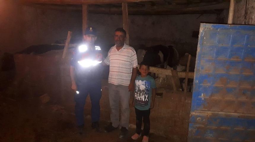 Çalındı şüphesiyle aranan hayvanları jandarma dağda buldu