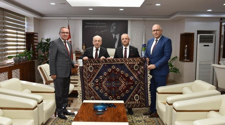 Kaymakam &Ccedil;elenkoğlu, Başkan Kayda ile vedalaştı