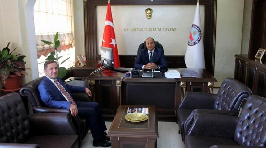 Başkan Şimşek&rsquo;den Kaymakam Duman&rsquo;a hayırlı olsun ziyareti