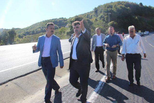 Çakır, Ereğli-Zonguldak yolu çalışmalarını inceledi