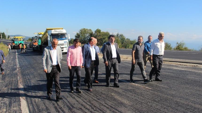 &Ccedil;akır, Ereğli-Zonguldak yolu &ccedil;alışmalarını inceledi