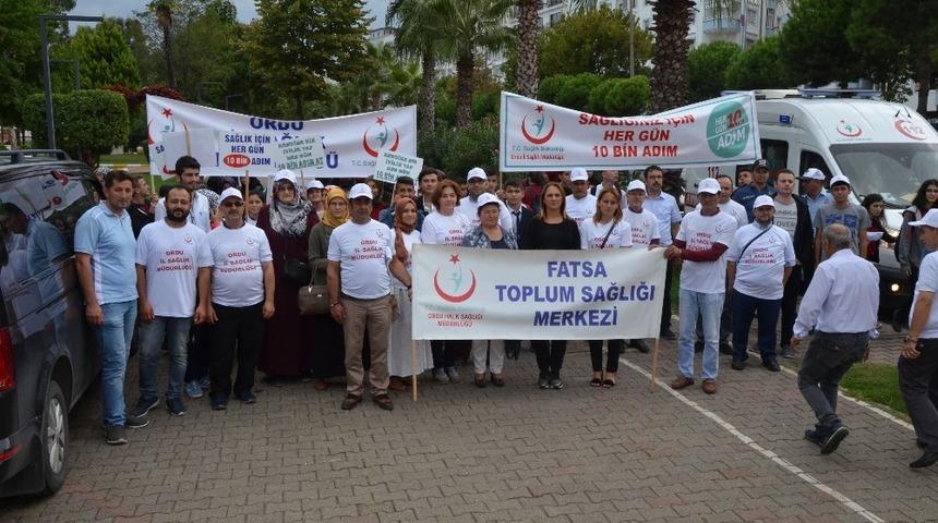 Fatsa&rsquo;da &rsquo;Sağlık İ&ccedil;in Hareket Y&uuml;r&uuml;y&uuml;ş&uuml;&rsquo;
