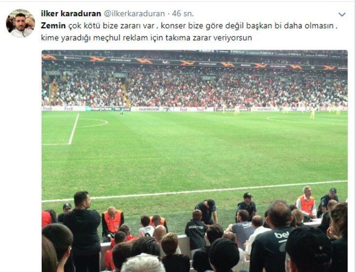 Vodafone Park'ın zemini taraftarların tepkisini çekti! G4