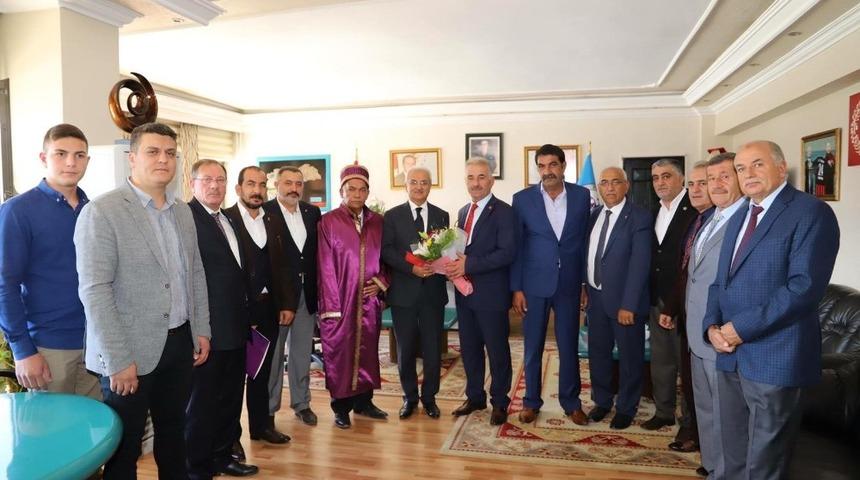 Başkan Başsoy&rsquo;a Ahilik Haftası ziyareti