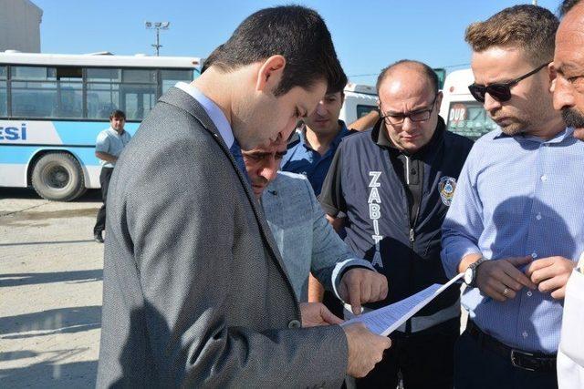 Kaymakam İrdelp’den servis araçlarına sıkı denetim