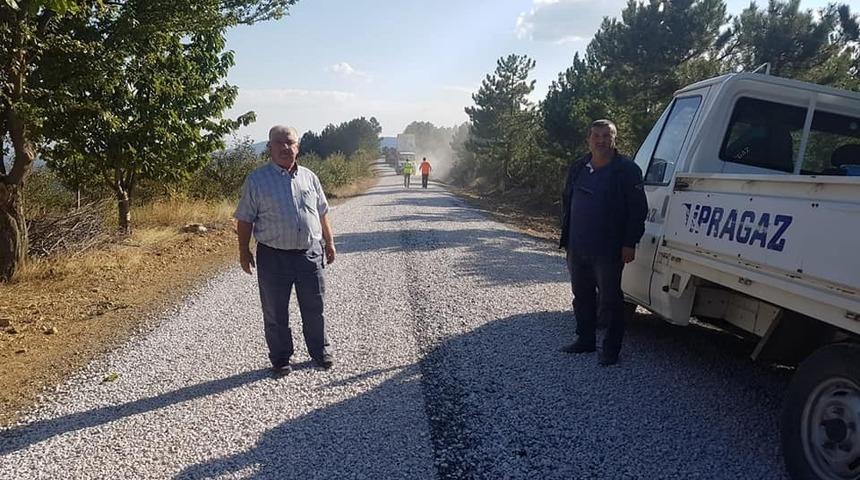 Şaphane&rsquo;de k&ouml;y yolları &ccedil;alışmaları