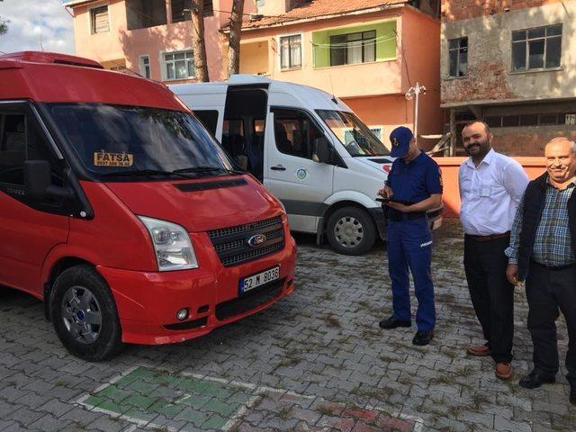 Fatsa’da okul servisleri denetlendi