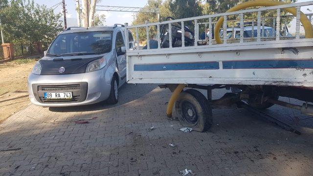Nazilli’de zincirleme trafik kazası: 3 yaralı