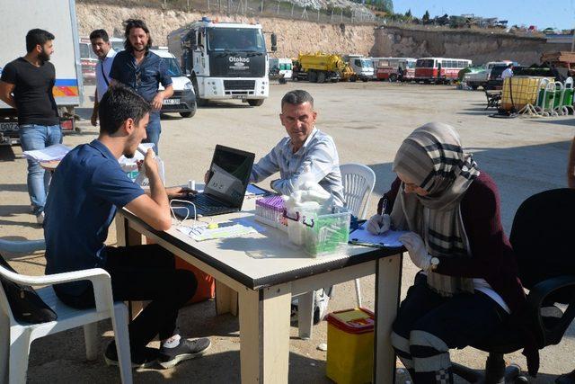 Belediye çalışanlarına iş sağlığı ve güvenliği periyodik sağlık taraması