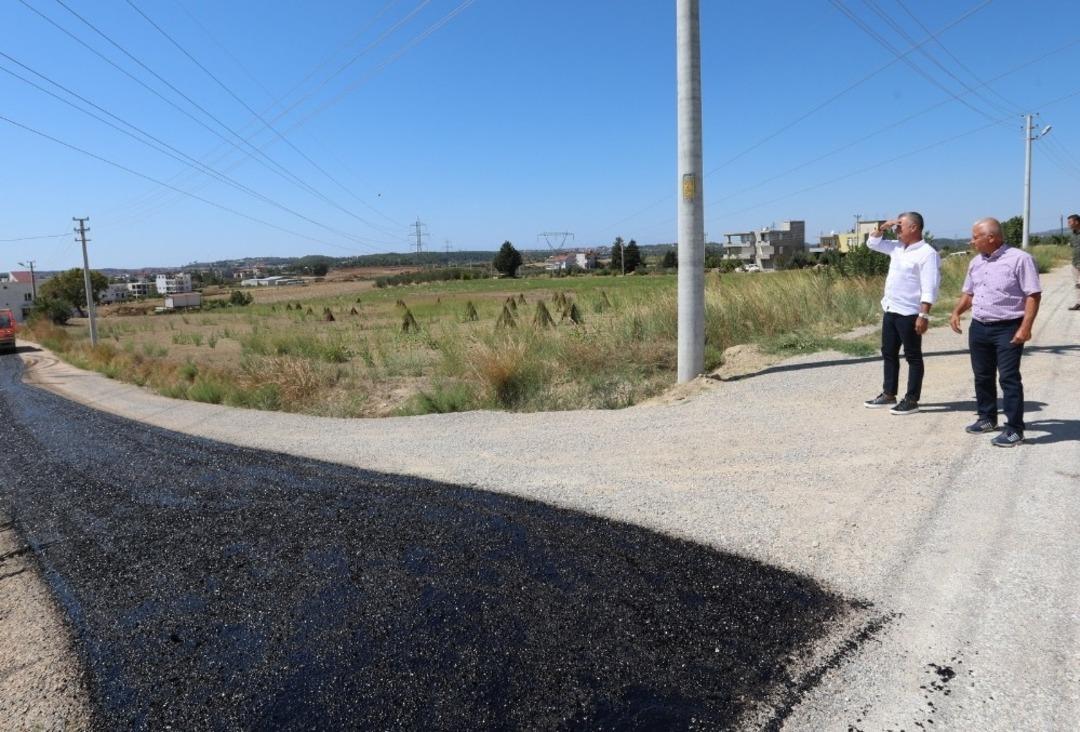 Manavgat&rsquo;ta asfalt &ccedil;alışması