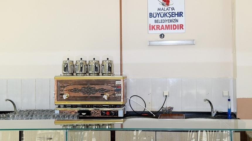 Malatya&rsquo;da taziye &ccedil;adırlarında &uuml;cretsiz &ccedil;ay hizmeti