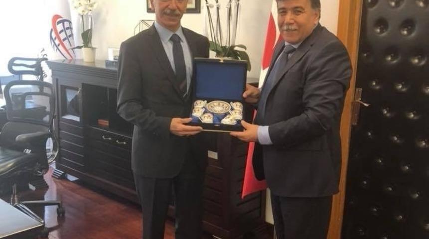 Başkan Mustafa Koca, Ulaştırma ve Alt Yapı Bakan Yardımcısını ziyaret etti