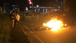 Hopa'da taksici cinayeti için protesto yürüyüşü 