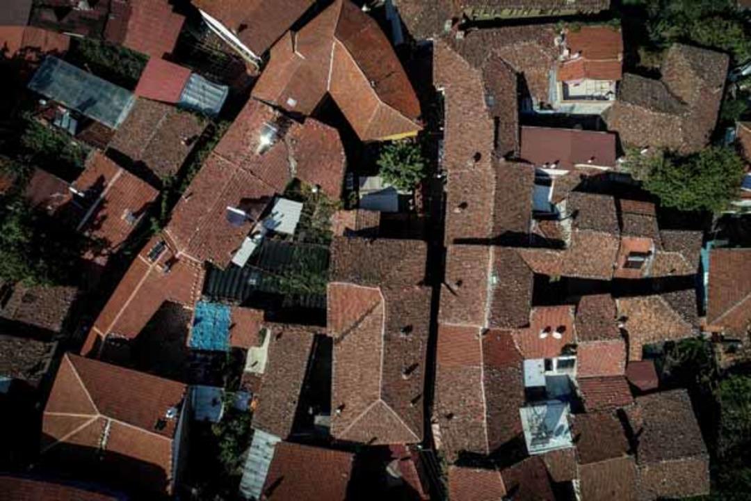 Akın akın geldiler! Havadan g&ouml;r&uuml;nt&uuml;lendi