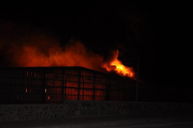 Aydın'da gıda fabrikası yangın