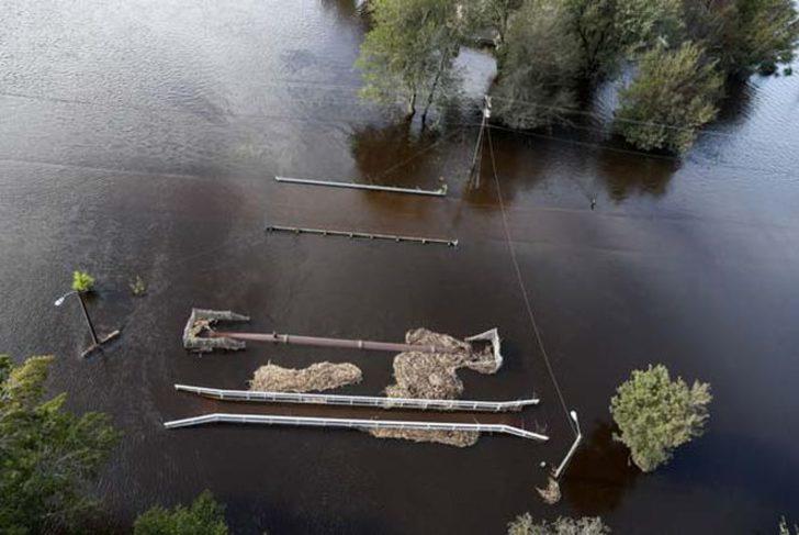 Florence Kasırgası sonrası şoke eden görüntüler! G3