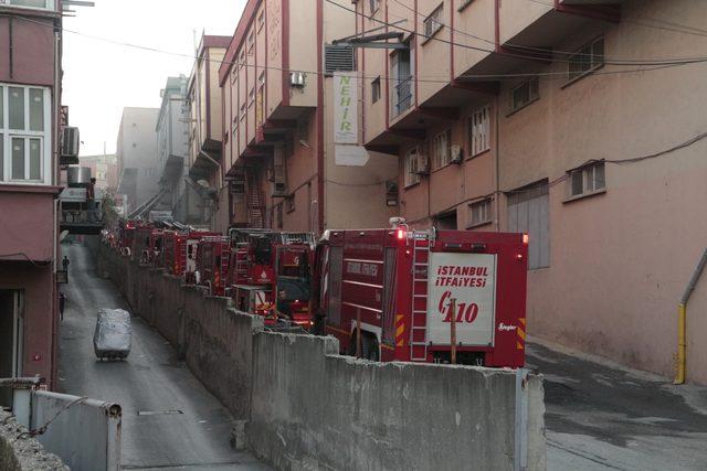 Zeytinburnu'nda fabrika yangını