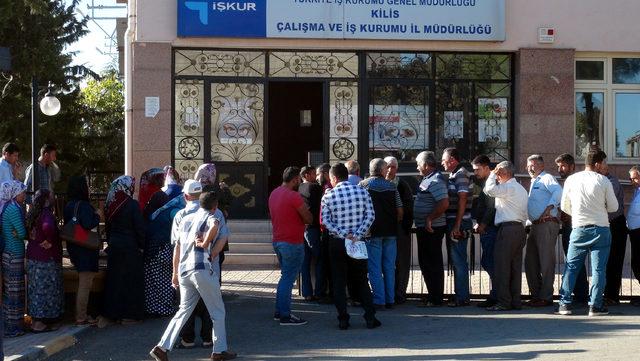 Kilis'te 'geçici iş' kuyruğu