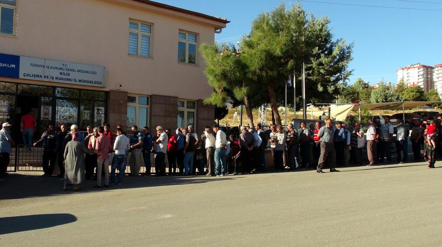 Kilis'te 'geçici iş' kuyruğu