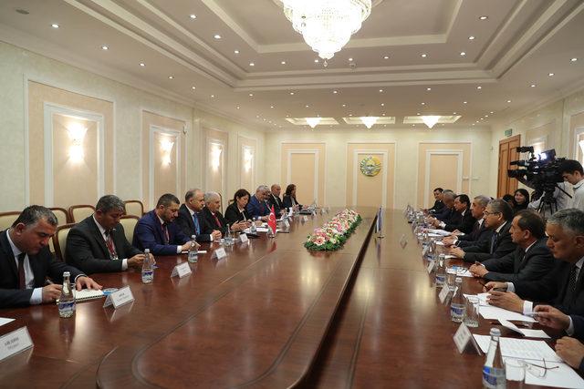 Binali Yıldırım Özbekistan Yasama Meclisi Başkanı ile görüştü