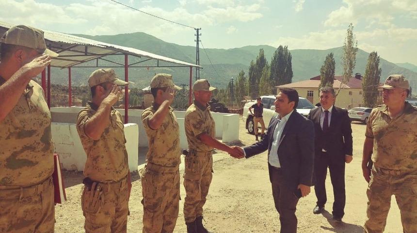 Kaymakam Şahin&rsquo;den karakol ziyareti