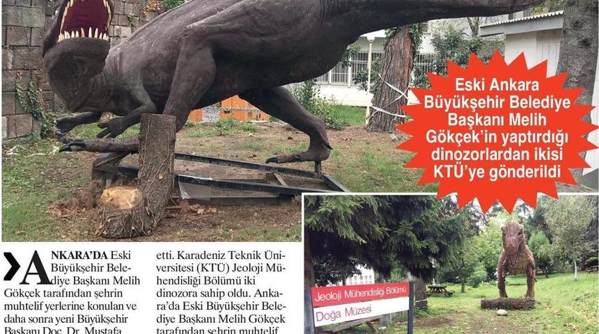 Melih Gökçek'e dinozor şoku: Trabzon'a gönderildiler!