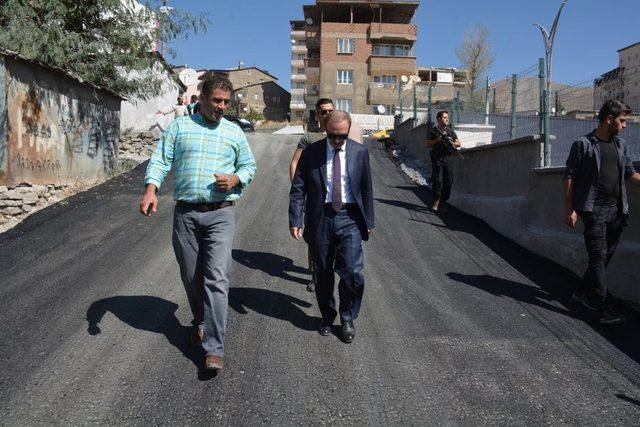 Başkan Vekili Epcim, asfalt çalışmalarını denetledi